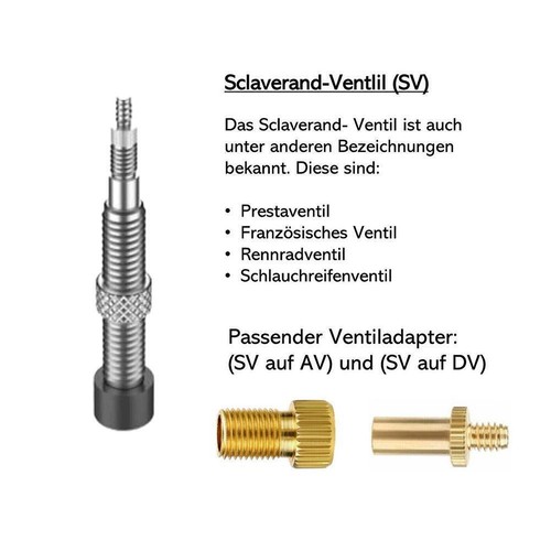 Set 3 x Ventiladapter Fahrrad Ventil Adapter Dunlop Schrader DV AV丨UK - Picture 6 of 10