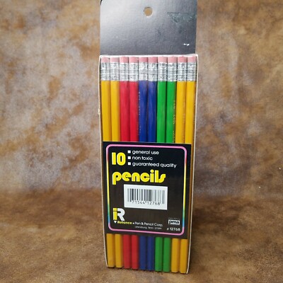 10 Vintage Reliance Pencil Corp. RIVERA 1083 No. 2 Pencils NOS 12768 USA