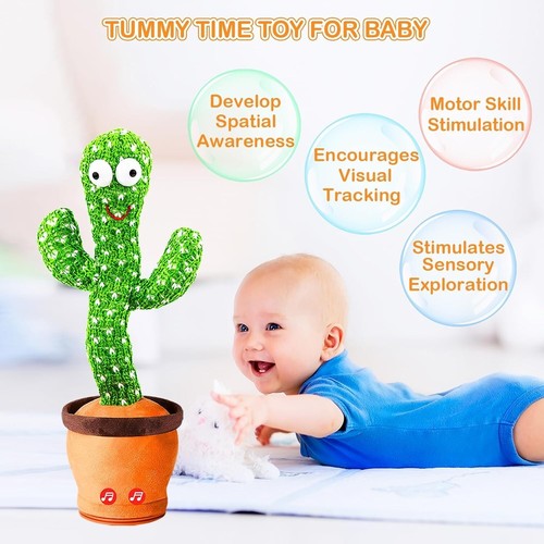 Storio Rechargeable Toys Talking Cactus Baby Toys for Kids Dancing Cactus Toys - Picture 8 of 8