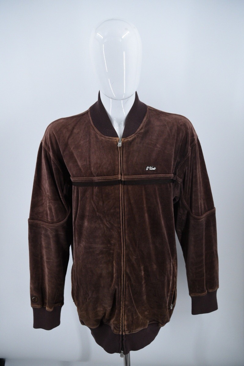 G Unit - Velour Zip Up Warm Up Track Embroidered Jacket G Unit - Velour Zip Up Warm Up Track Embroidered Jacket