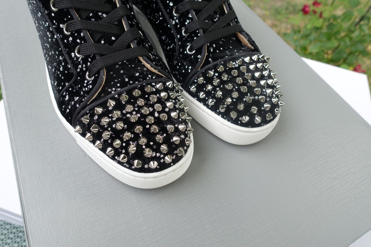 CHRISTIAN LOUBOUTIN SHOES 41 1/2 shoe sneaker sneakers high top 