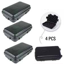4pcs Black Outdoor Waterproof Sealed Box Sealed Storage  Moisture-proof Case US