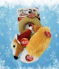 ALL FOR PAWS FOX 3 In 1 Squeaky Dog Toy Animal Plush Dog Toy,Stuffed Dog Toys