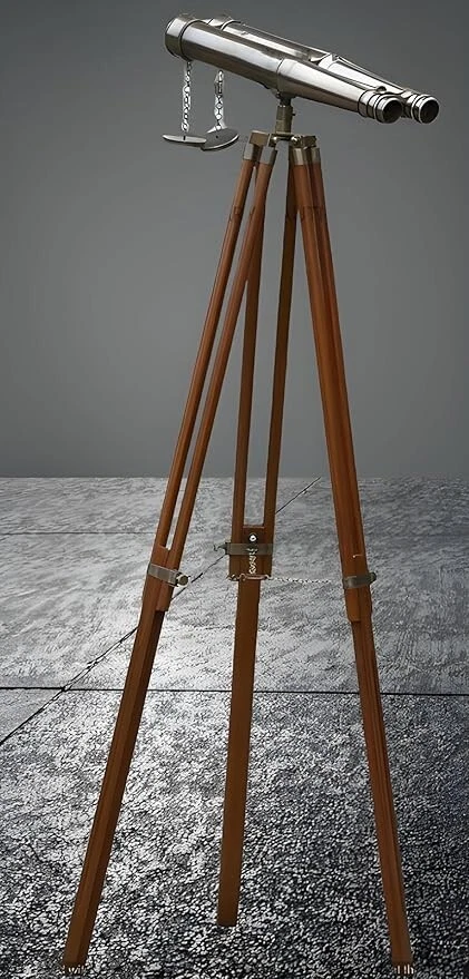 62" Floor Standing Admirals Magnifying Antique Binoculars, Fully Functional - Image 2 of 4