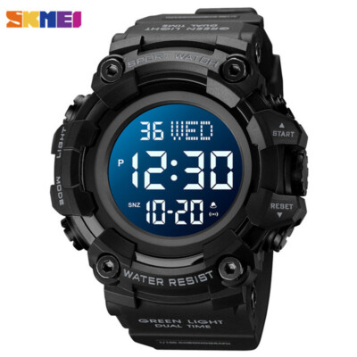 SKMEI Watches Men Brand Outdoor Digital Watch LED Alarm Stopwatch Boy Wristwatch