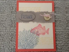 By the tide birthday friend because I care card kit of 10 made with Stampin' Up!
