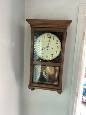 Hamilton Regulator Windup Westminster Chime Pendulum Wall Clock REFURBISHED
