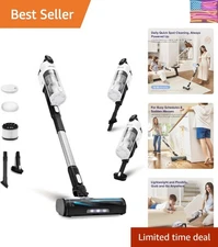 LVAC-200 Cordless Stick Vacuum: Tangle-Free Pet Hair Cleaning, 50 Min Runtime