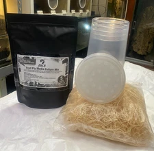 Fruit Fly Media Culture Kit  (MAKES 5 CULTURES)  Free Shipping