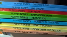 Vintage 1992 Muppet Babies-Jim Hensons LOT OF 9 Books