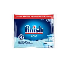 Finish Dishwasher Salt Water Softener Limescale Prevention Better Cleaning 1kg 6.29 per kilo