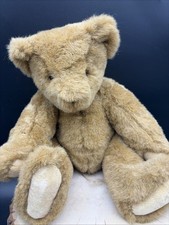 The Vermont Teddy Bear Company 16  light brown, furry, jointed bear