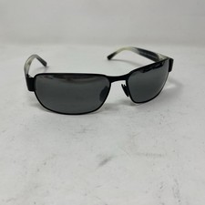 New MAUI JIM Sunglasses BLACK CORAL MJ 249-2M Black Frames Grey Polarized 249M