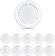 10 Pack 6 Inch LED 3000K Dimmable Flush Mount Ceiling Light 16.5W Surface Mou...