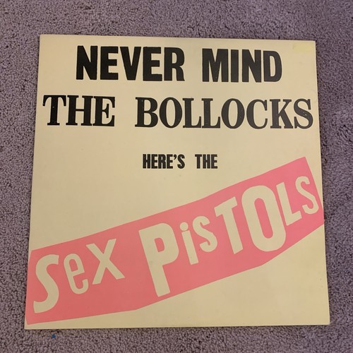 Sex Pistols Early Pressing Never Mind The Bollocks Vinyl Record VG+/VG+ - Foto 2 di 9