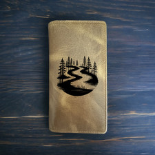 Stream Nature Rodeo Wallet Cowboy Western Buffalo Leather Premium Gift NEW
