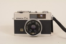  AS-IS Konica C35 E L EL Hexanon 38mm f2.8 35mm Film Camera From JAPAN