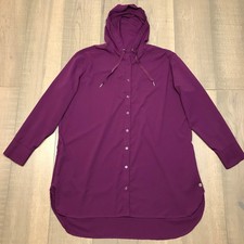 Coolibar Shirt Womens 2XL Purple Sun Protecti...