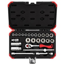 Image of Gedore RED Socket Wrench Set 3/8" 26 Pieces 6-24 mm