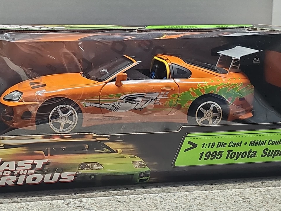 Vntg 2003 Ertl Racing Champions F&F 1995 Toyota Supra 1:18 Diecast Car - Image 4 of 4