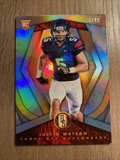2018 Panini Gold Standard 188 Justin Watson Platinum /49 Football Card Tampa Bay