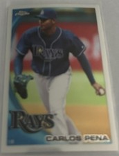 2010 Topps Chrome Baseball Carlos Pena Tampa Bay Rays base card #101