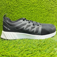Reebok Fusion Flexweave Womens Size 11M Black Composite Toe Safety Work Shoes