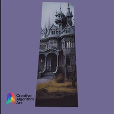 Haunted Manor Bookmark – Gothic Dark Academia Art🏰 