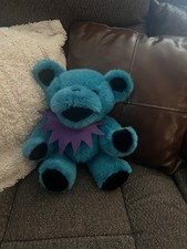 Steven Smith Grateful Dead Turquoise Blue Jointed Plush Bear 12"