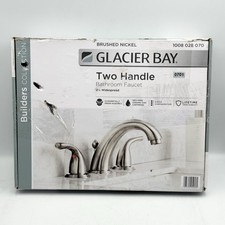 Glacier Bay Two Handle Bathroom Faucet Brushed Nickel HD67530W-6004 New Open Box