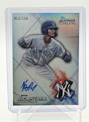 Kevin Alcantara 2021 Bowman Sterling Prospect Auto Refractor /150 #BSPA-KA Auto