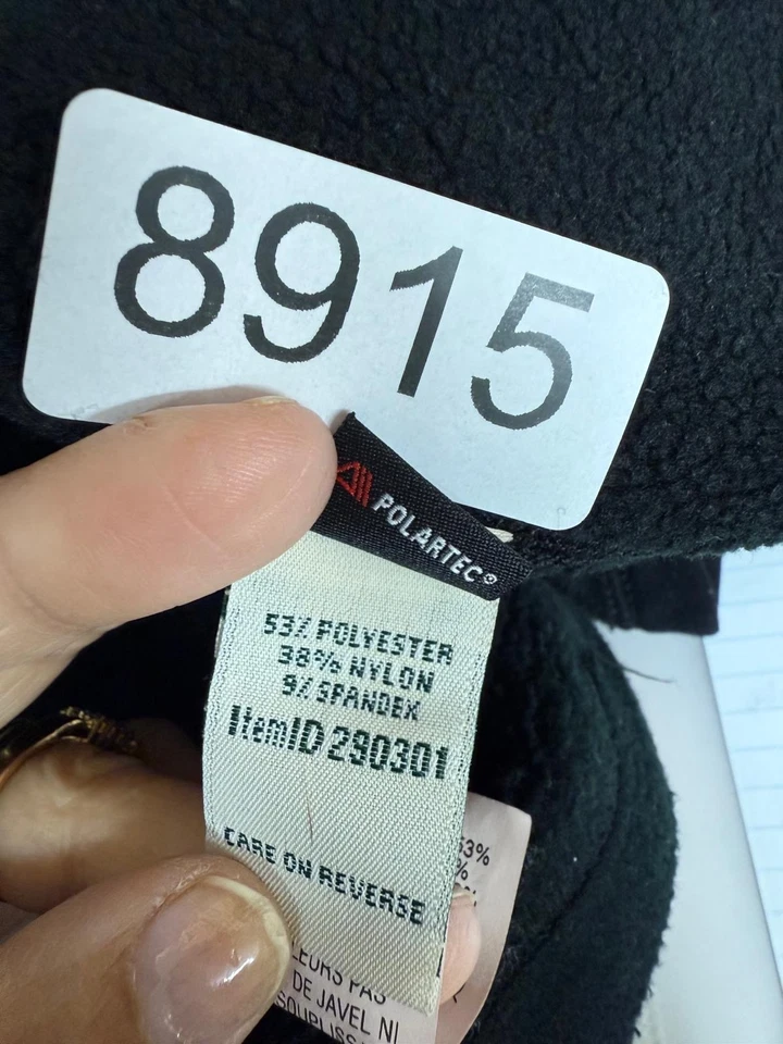 L.L.Bean Pants Womens Black Polartec Fleece Pocket Size Small - Image 4 of 4