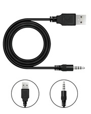 3.5mm Jack Charge Cable Male AUX Audio Jack to USB 2.0 Charge Data Cable Cord...