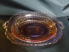 VTG Anchor Hocking Depression Glass-Mayfair Open Rose -11"  Serving Bowl -Oval