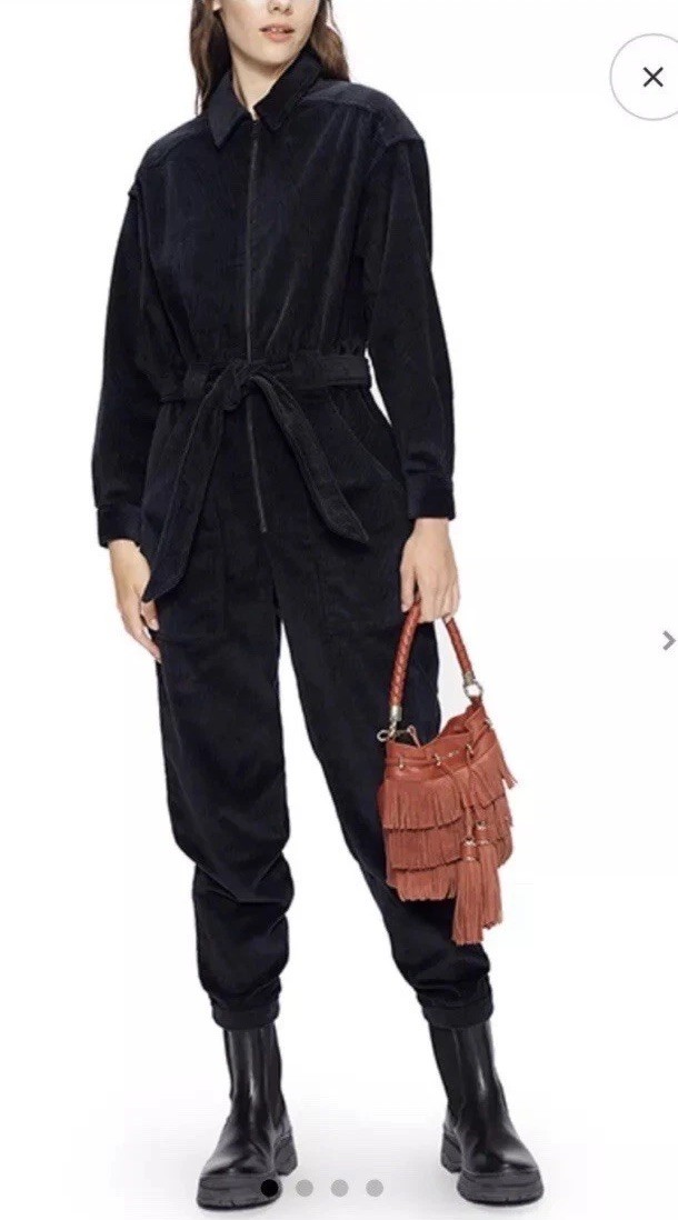 TED BAKER Dark Blue Corduroy Boiler-suit Jumpsuit ,Ted Size