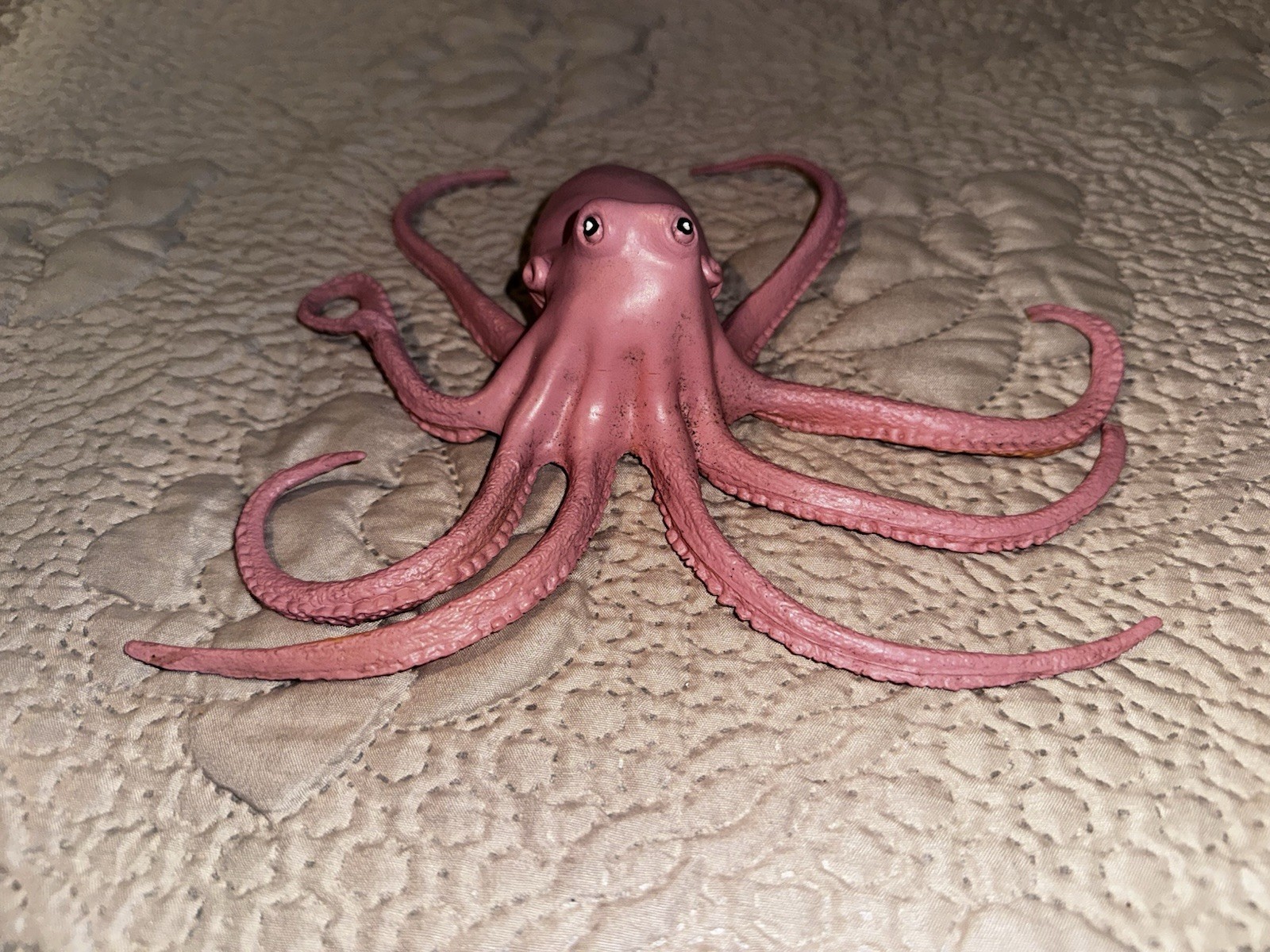 Octopus Sea Animal Figure Toy Plastic Ocean Animal Figurine Realistic Toy Pink