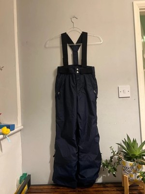 Piste 500 Age 6 Salopettes Snow Trousers Navy Blue Ski Snowboard Sledge Ice Warm