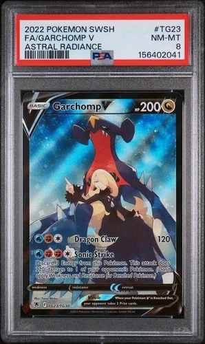 Radiance Garchomp V #TG23 Pokemon Astral Radiance - PSA 8