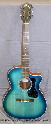Guild OM-240CE Orchestra Acoustic-Electric Guitar Blue | eBay