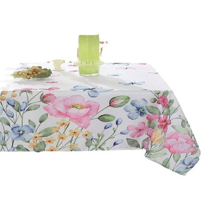 Tischdecke zum Thema Hase und Ei für Ostern für Partydeko waschbar Polyester