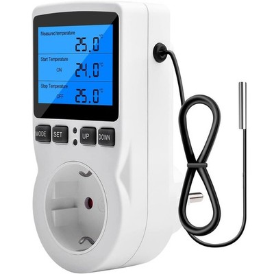 Temperaturregler Premium Digital LCD Anzeige Thermostat AC 100-250V -40 ~120  DE