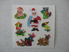 RARE! Vtg Collectible Sandylion Prismatic Santa's Christmas List . Mini Animals