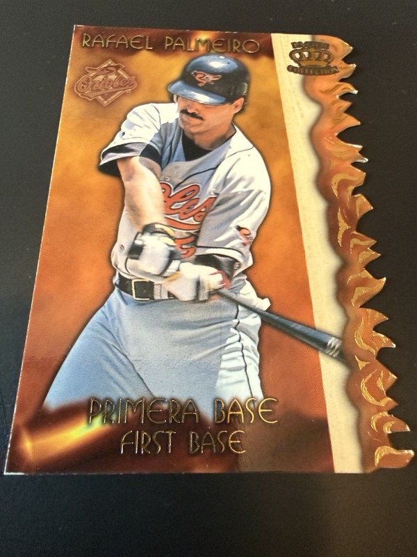Rafael Palmeiro 1997 Pacific Crown Collection  #SL-1b Orioles Sizzling Lumber
