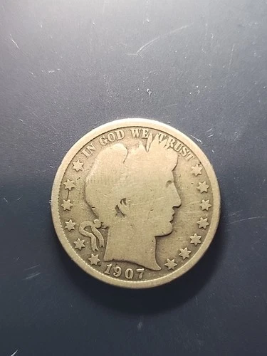 1907-O Barber Silver Half Dollar Circulated New Orleans Mint