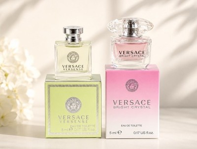 Versace Bright Crystal 5 ml & Versanse 5 ml Parfum Miniaturen Set
