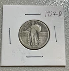 1927-D Standing Liberty Quarter 25c 90% Silver Ungraded Circulated