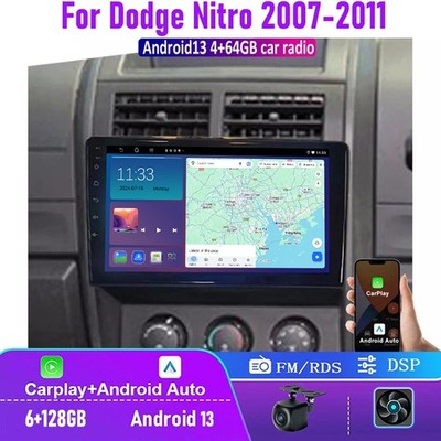 6+128GB For Dodge Nitro 2007-2011 Car Radio Wireless Carplay Android 13 BT WIFI