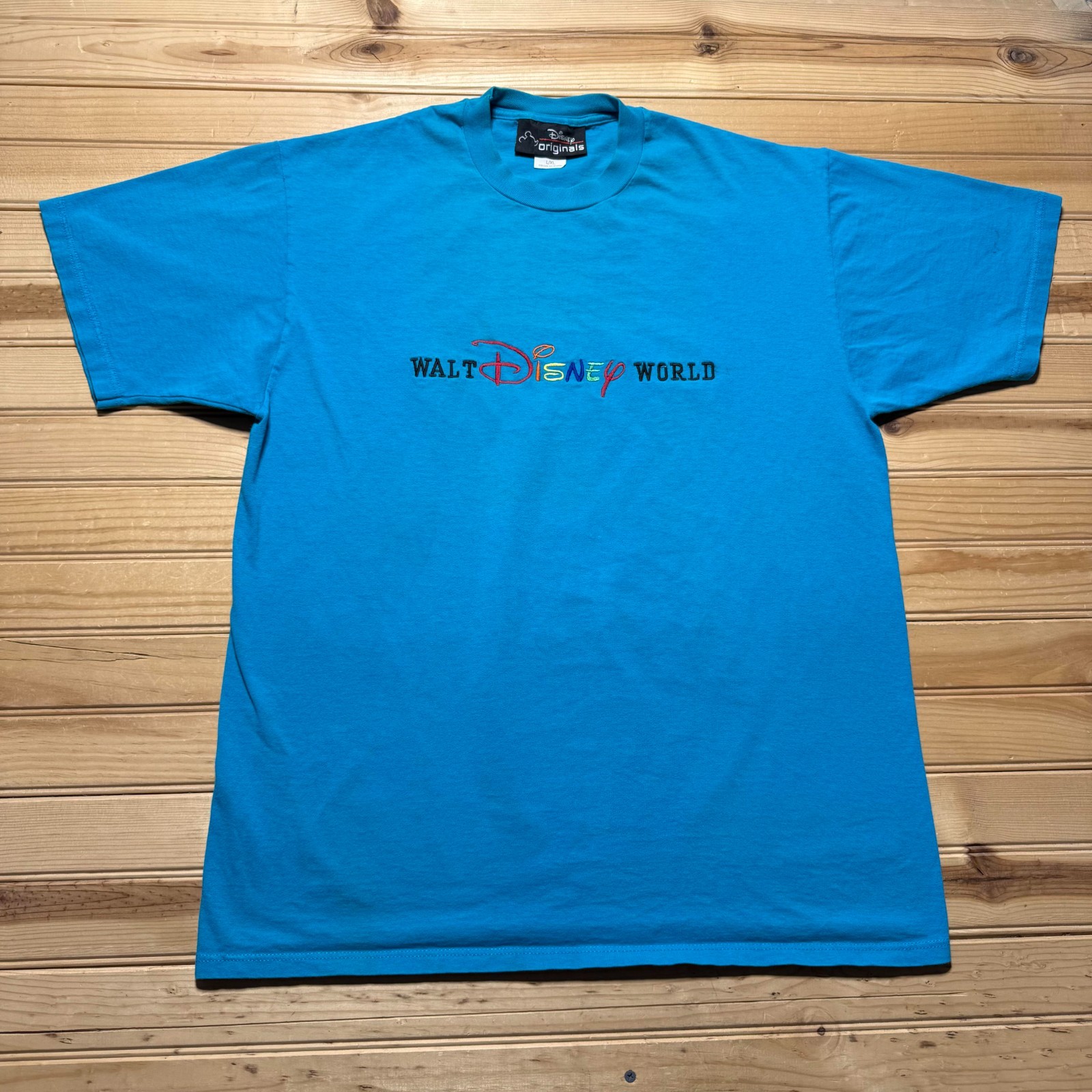 Vintage 90s Disney Originals Walt Disney World Embroidered Souvenir T-Shirt L/XL