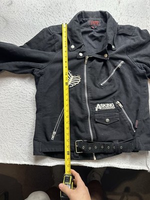 Vintage Men's Tripp NYC Moto Jacket Rave Grunge Emo XL Cotton 90s