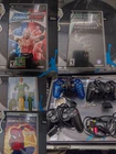 WWE 2007, King Kong, Elf, Spiderman PSP & PS2 untested controllers & RCA cable
